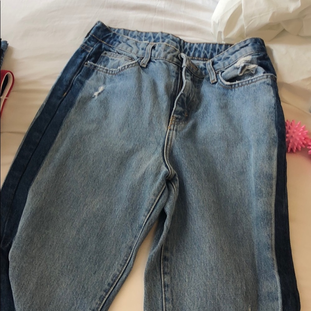 Two tone carmar jeans
